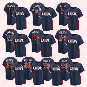 Men's Professional Team USA Baseball Jersey | World Baseball Jersey Stitched T-Shirt