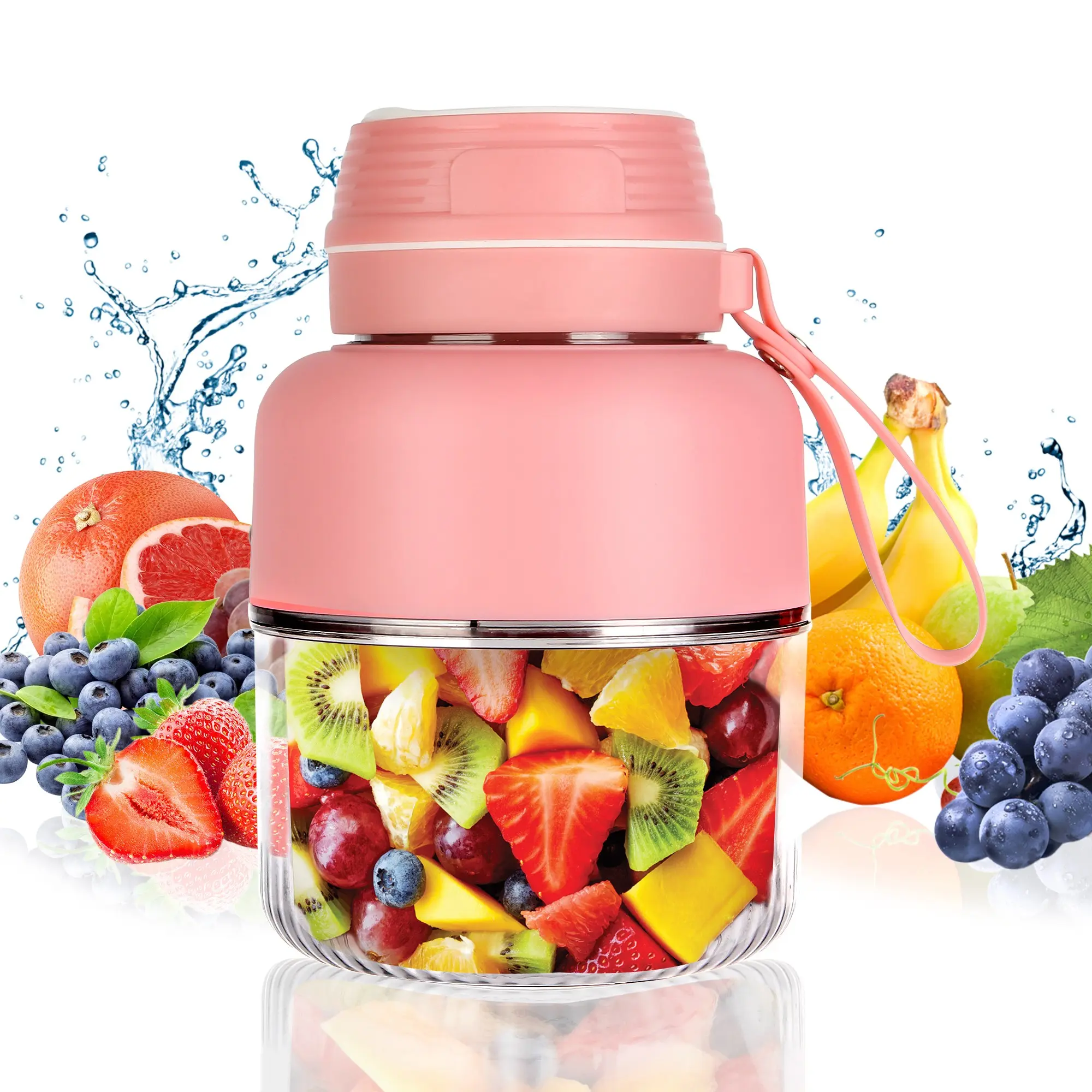 Electric Citrus Juicer Cup, Fruit Juicer, Portable Blender for Smoothies, Food Processing, Summer Juice Making, Convenient and Easy to Use