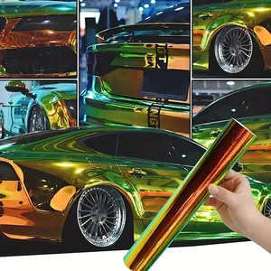 Colorful Rainbow Vinyl Wrap, Laser Plating Fluorescent and Modification Film, DIY Motorcycle Car Decoration
