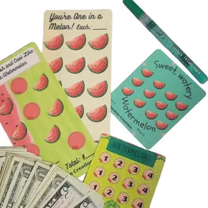 Watermelon Sunflower Daisy Savings Challenges Fun Adorable Mini Savings Pages for Tracking Goals with Unique Designs by Digital Artists