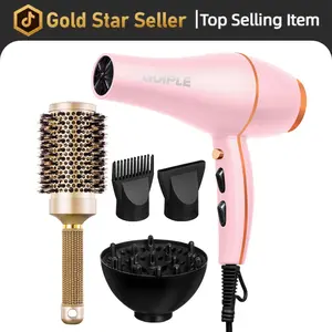 Blown Away Ionic Hair Dryer | 1875W Quick-Dry, Ceramic Coating Heat Damage Protection, Diffuser & Styling Comb Accessories, Lightweight & Quiet, Adaptable to All Hairstyles,valentine's day gifts for her/him