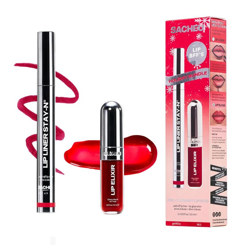 RED-Y OR NOT Lip DUO: Lip Liner STAY-N & Lip Glaze Elixir DUO