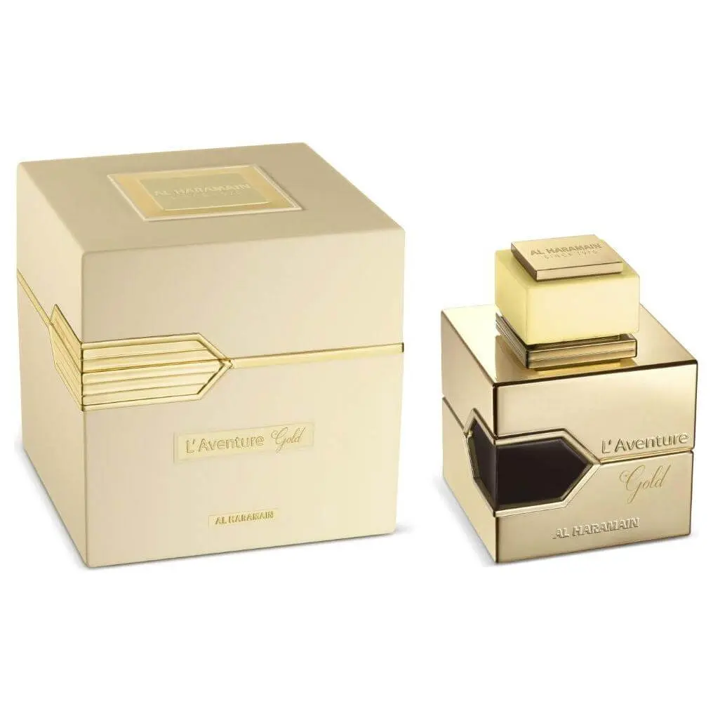 AL HARAMAIN L'Aventure Gold Edition EDP for Women, Amber Vanilla Floral Perfume with Jasmine & Rose Notes, 3.3 oz Spray, Edp Perfume Spray, Floral Jasmine Perfume