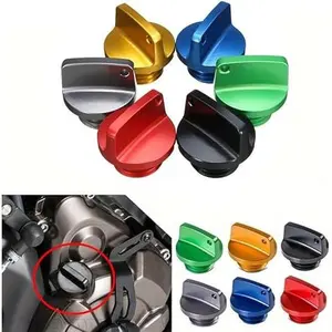 M20 * 2.5 Motorcycle Engine Oil Filler Cap Screw Cover Plug Gray with O-ring Valve Oil Cap Transmission Tank Cover