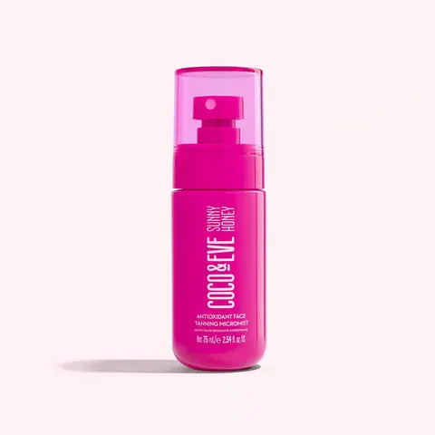 Coco & Eve Sunny Honey Antioxidant Face Tanning Micromist - Super Hydrating Natural Streak-Free Glow, Ultra Fine Spray, Vegan, Suitable For All Skin Types