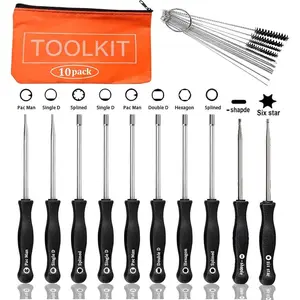 (10pcs) Carburetor Adjustment Tool Kit for Common 2 Cycle Small Engine Echo MTD Trimmer Weed Eater with Tool