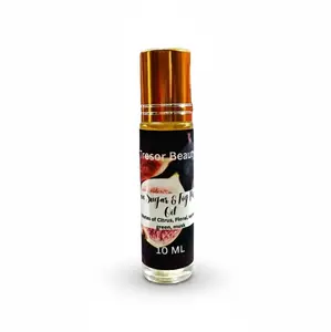 Mon Tresor Beauty Care Brown Sugar and Fig type Roll-On Body Oil 10 ML - Vegan Friendly, Cruelty-Free, Natural Ingredients, Single Item floral scent apolo trend Aroma Fragrance Blend Scented