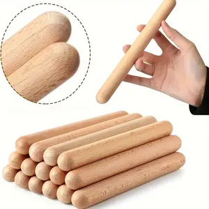 2pcs of Educational Wooden Drumsticks - Beginner Classical Music Rhythm Sticks - Perfect Percussion Gifts for Boys and Girls