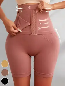 Women's High CompressionShapewear Shorts, Tight Fit Tummy Control Butt Lifting Shorts, High Waist Leg Shaping Shapewear, Comfort Breathable Adjustable Shapewear, Shapewear Bottoms for Daily Wear, Non Slip Shaping, Adjustable Waist Cincher