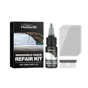 Windshield Crack Repair Kit, Clear Vision Automotive Front Windshield Nano Repair Solution Set