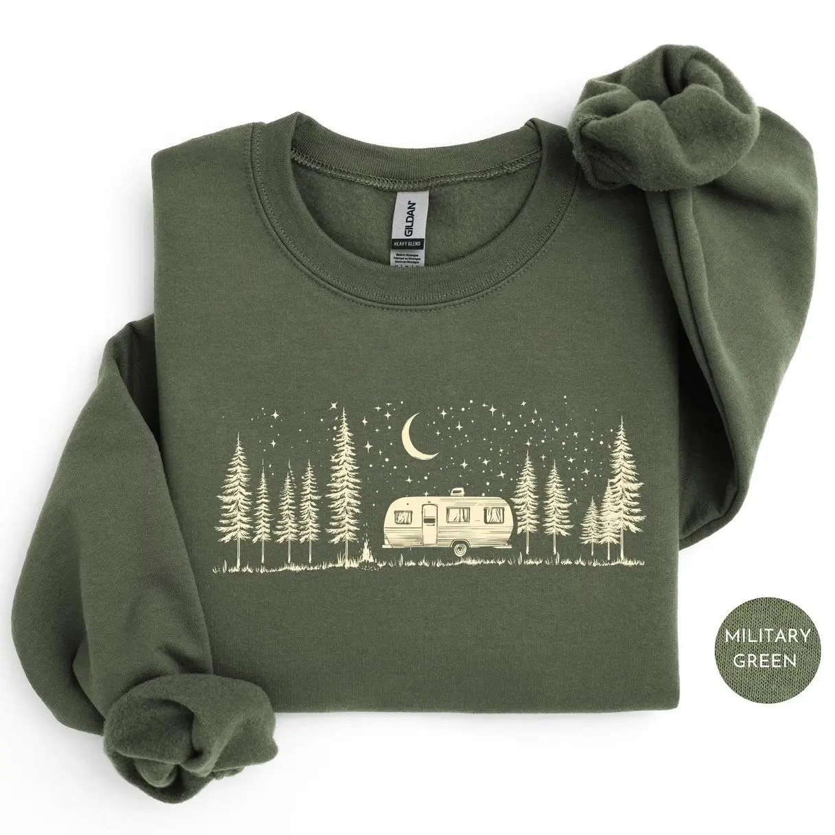 Retro Camping Sweatshirt, Vintage Camping Vacation Crewneck, Family Camping Matching Sweater, Nature Adventure Graphic Sweatshirt, Outdoor Lover Gift for Women & Men