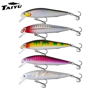 Taiyu 5pcs Minnow Lure Set, Far Casting Design, Bass Hard Bait, Self-Balanced Sinking Minnow, Saltwater Freshwater Universal, Fishing Essential