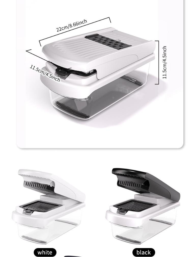 8-Blade Vegetable Chopper Food Slicer Pro SetOnion Chopper, Cabbage SaladChopping,Stainless Steel Blades, HomeUtensils,Cooking Kitchen Gadget