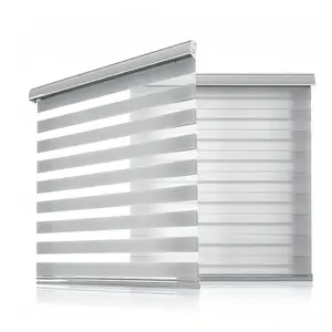 FixtureDisplays® 46.1 X 70 Inch Sliding Window Blind, Aluminum + Fabric + PVC, Light Control & Privacy, Custom Size Welcome Easy Installation, Custom Size Welcome, 3 months lead time, any size! 16191
