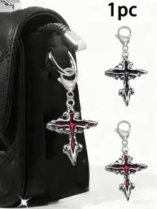 Elegant Cross Keychain Accessory, Stylish Bag Charm for Handbags & Wallets, Perfect Gift for Daily Use, Parties, Dates, Travel, Sparkly Bag Charm, Bag Pendant