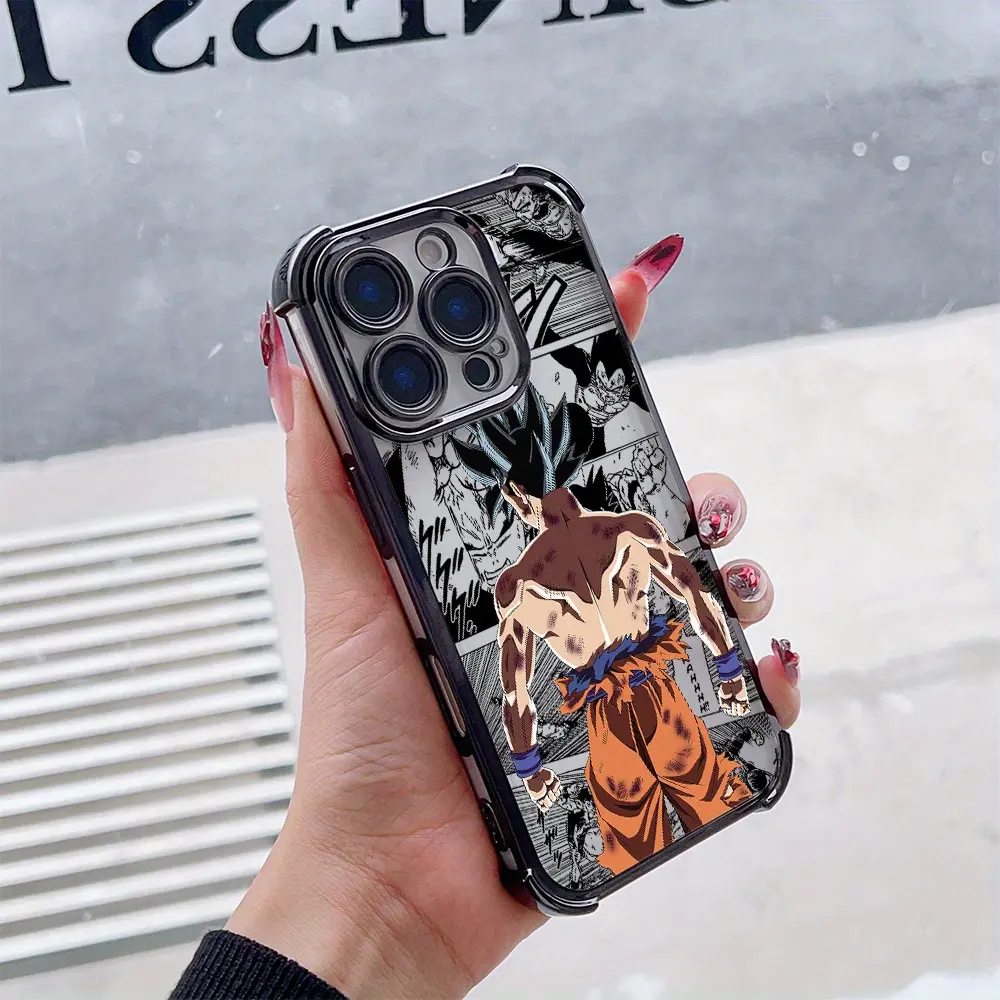 Anime Dragon G-Goku Phone Case for iPhone 16, 15, 14, 13, 12, 11 Pro Max,  X, XR, XS Max, 8, 7 Plus - Shockproof Transparent Soft Back Cover, Lens  Protection, Wireless Charging Compatible, Uv Printed Design, Fans - TikTok  Shop
