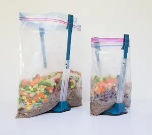 Freezer Meal Bag Stands (Set of 2) - Gallon and Quart Size Containers Kitchen canning supplies