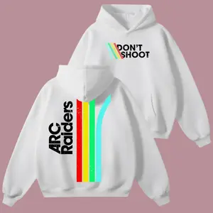 Don't Shoot ARC Gaming 2-Side Hoodie, Sarcastic Funny Retro Arcade Raiders Shirt, Video Game Emote Gamer Gift Distressed Vintage ARC Stripes, Game Lovers Gift