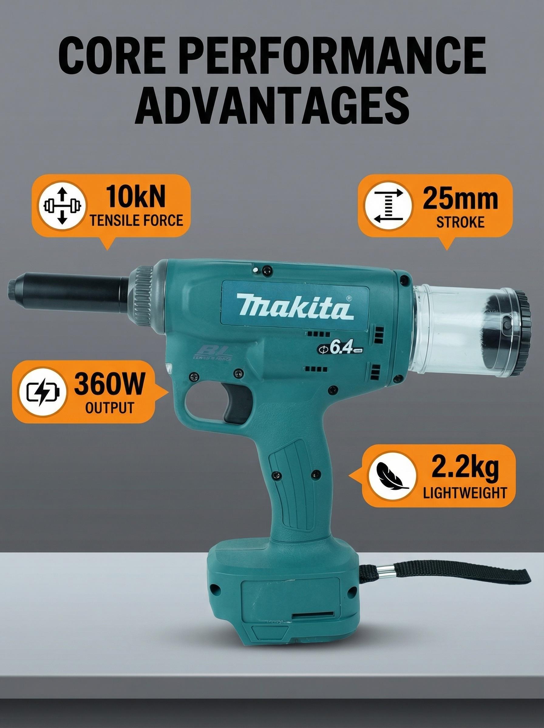 Cordless Hydraulic Crimping Tool 360W 10kN 25mm Stroke for Electrical Installation and Cable Work impact gun