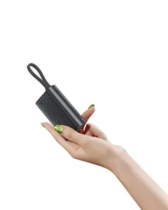 VEGER Ultra-Portable 10000mAh Power Bank with Detachable Cable 20W Fast Charging Cute Travel Charger for Smartphones, Stylish On-the-Go Battery Pack