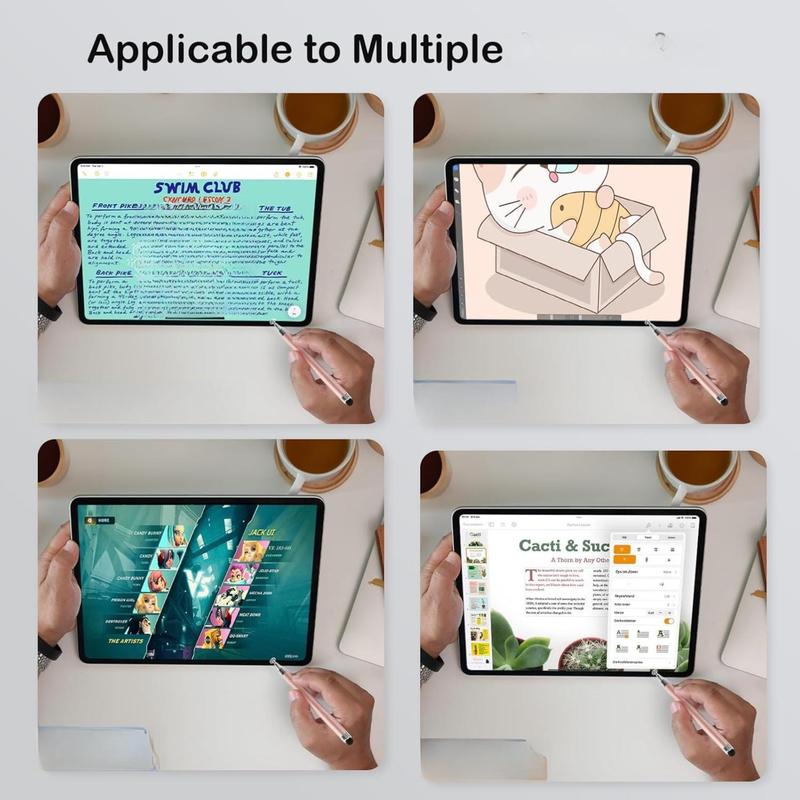 3-Pack Tablets Stylus Pen for All Touchscreen with Precision Disc Tip, 2-in-1 Universal Stylus Compatible with Android, iOS, and Phone– Perfect for Writing, Drawing, and Note-Taking