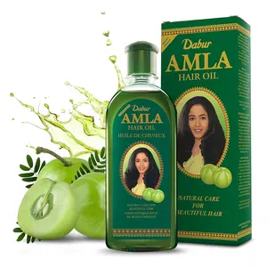 Dabur Amla Hair Oil for Healthy Hair and Moisturized Scalp (200ml) - Natural Oil for Men and Women - Moisture Conditioner Shampoo Nourishing