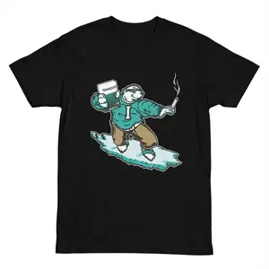 Funny Cartoon Print T-Shirt - Playful Design for Casual Wear Comfortable All-Day Wear Versatile for Various Outfits