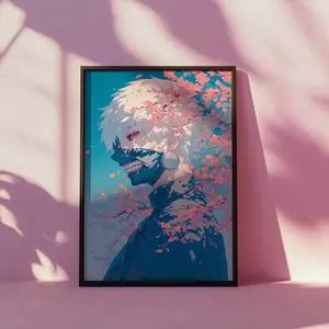 Ken Kaneki Art POSTER UNFRAMED  | Tokyo Ghoul POSTER UNFRAMED | Kawaii Wall Decor | Anime Gift | Japanese Manga Art | Aesthetic Room Decor | Half-Ghoul Artwork