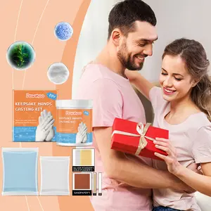 Dowmoo Keepsake Hands Casting Kit - DIY Silver & Gold Powder Mold for Memorable Handprints - Perfect for Gifts & Souvenirs - Creative Keepsakes & Elegant Touch