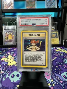 SWIRLED UP 2000 POKEMON GYM HEROES  #18 MISTY-HOLO PSA 7