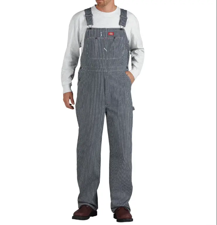 Dickies Men's and Big Men's Hickory Striped Bib Overalls