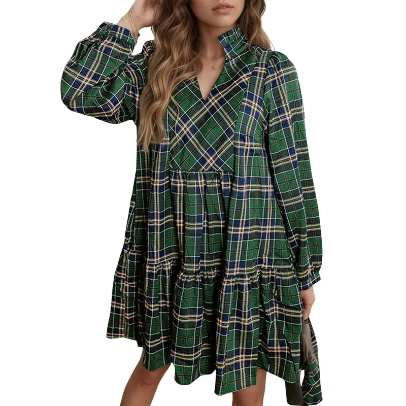 christmas dresses plaid - TikTok Shop christmas dresses plaid - TikTok Shop