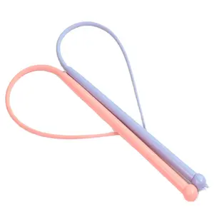 Silicone cat teaser pole mouse tail silicone cat interactive simulation mouse catching replaceable pole cat toy