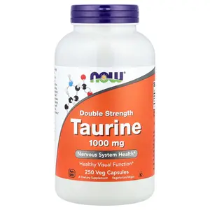 NOW Foods Taurine, 1,000 mg, 250 Veg Capsules