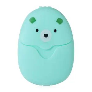 Portable Lightweight Disposable Soap Paper Set, 50pcs Travel Camping Hand Washing Sheets, Convenient Outdoor Use, Cute Design, Cleansing Hygiene Easy