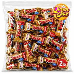 Fun Size Caramel & Milk Chocolate Cookie Bars - 2LB Bulk Bag-Individually Wrapped