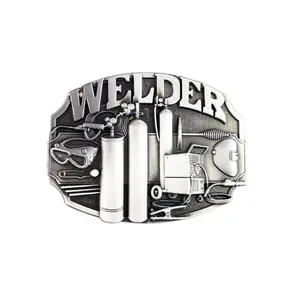 Vintage Style Welder Trades Tradesman Belt Buckle