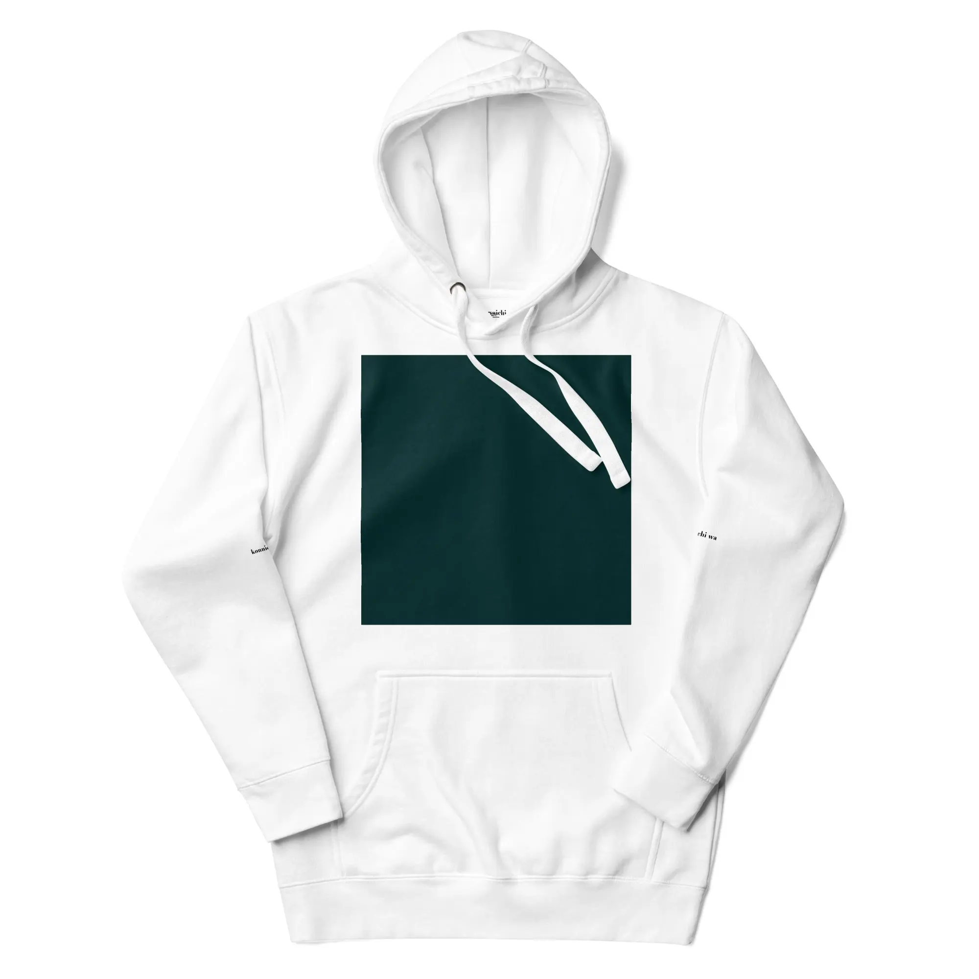Green Color Block Hoodie