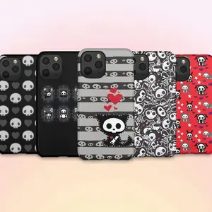 Y2K Emo Animal Skeleton Phone Case | Kawaii Gothic Design Phone Case For iPhone 17 Air X 11 12 13 14 15 16 Plus Pro Max & Samsung S Series