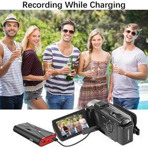Video Camera Camcorder Digital Camera Recorder Full HD 1080P 15FPS 24MP 3.0 Inch 270 Degree Rotation LCD 16X Digital Zoom Camcorder Camera with 2 Batteries(Black) Video Camera Camcorder Digital Camera Recorder Full HD 1080P 15FPS 24MP 3.0 Inch 270 Degree Rotation LCD 16X Digital Zoom Camcorder Camera with 2 Batteries(Black)