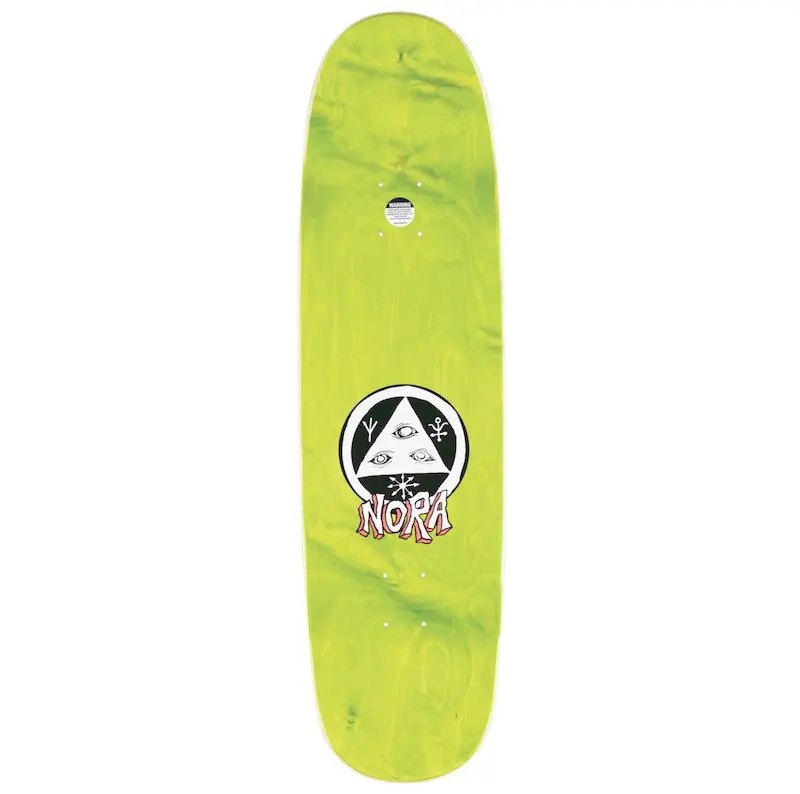 Nora Vasconcellos WB Pro All-Seasons Skateboard, Nora Teddy Design on Sphynx Shape Deck, 8.80 in