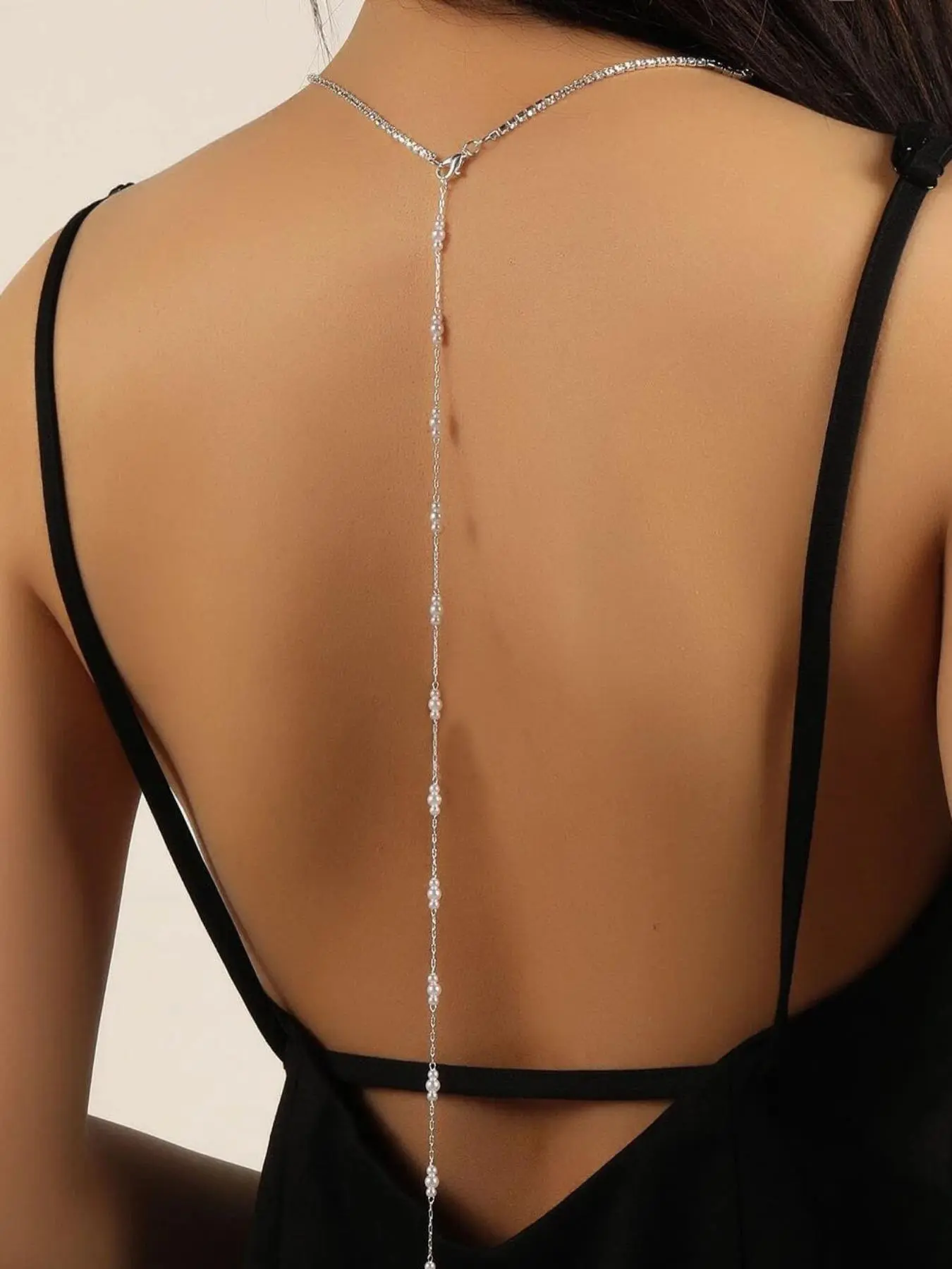 Women's Elegant Rhinestone Decorated Body Chain, Fashion Jewelry for Party, Daily Clothing Decor, Trendy All-match & Exquisite Jewelry for Birthday Gift, Chic Body Jewelry, Body Jewellery