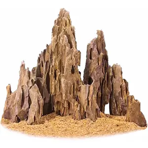 5LB Dragon Stone for Aquariums – Natural Aquarium Rock for Aquascaping, Fish Tank, Terrarium & Vivarium Decor – 2–4 Inch Stones for Landscape Modeling