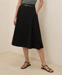 Women's Fit & Flare Midi Skirt