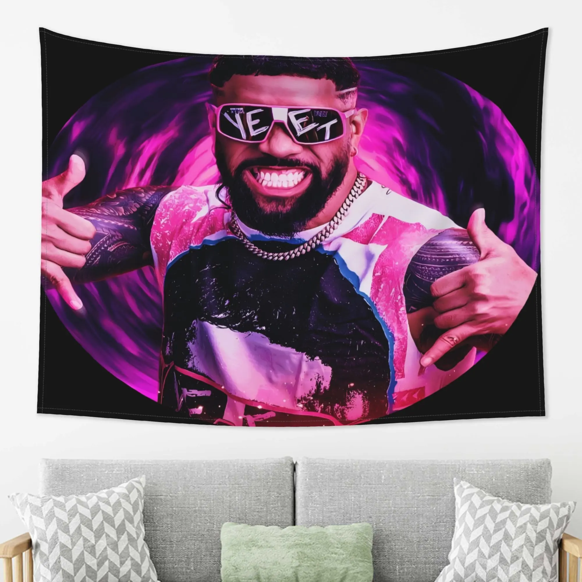 Jey Uso Graphic Durable Decorative Tapestry - 30x40in Hanging Wall Tapestry, Home Decor Supplies for Boy's Bedroom, Outdoor Use