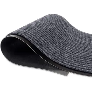 MaxMat® Extra Large Commercial Floor Mat, 3 x 5 Feet Rubber Border Heavy Duty Made in USA Commercial Door Mat, Waterproof, Low-Profile, Easy to Clean, Rubber Entry Mudroom Rug (Charcoal Grey)