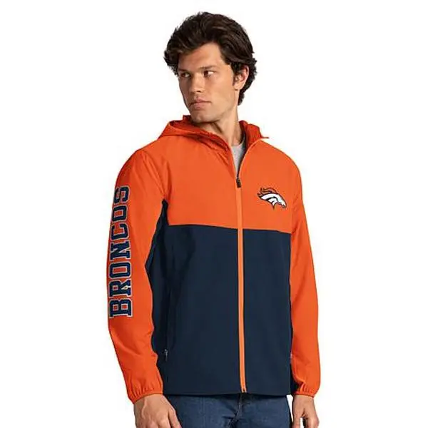 Officially Licensed NFL Lightweight Full Zip Hooded Jacket by Glll - Packers