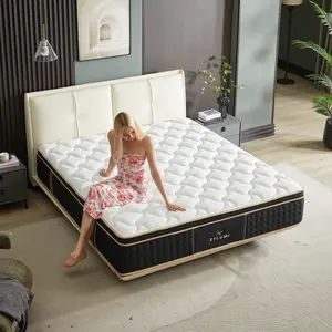 Medium Firm Pocket Spring Mattress Queen Mattress, 12 Inch Queen Hybrid Mattress in a Box, Upgrade Individually Pocket Springs, Medium Firm, Pressure Relief, Breathable Comfort and Durable, CertiPUR-US Certified