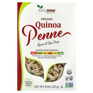 NOW Foods Living Now®, Organic Quinoa Penne, 8 oz (227 g)