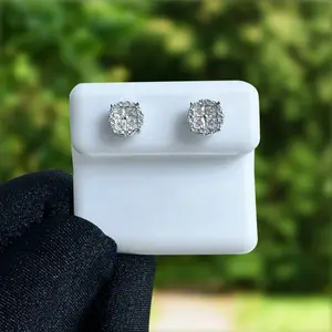 0.75CTW Moissanite Stud Earring | 925 Sterling Silver | VVS D Color | Screw Backs | Passes Diamond Tester